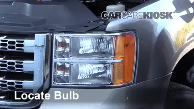 2013 GMC Sierra 3500 HD SLT 6.6L V8 Turbo Diesel Crew Cab Pickup Luces Luz de giro delantera (reemplazar foco)